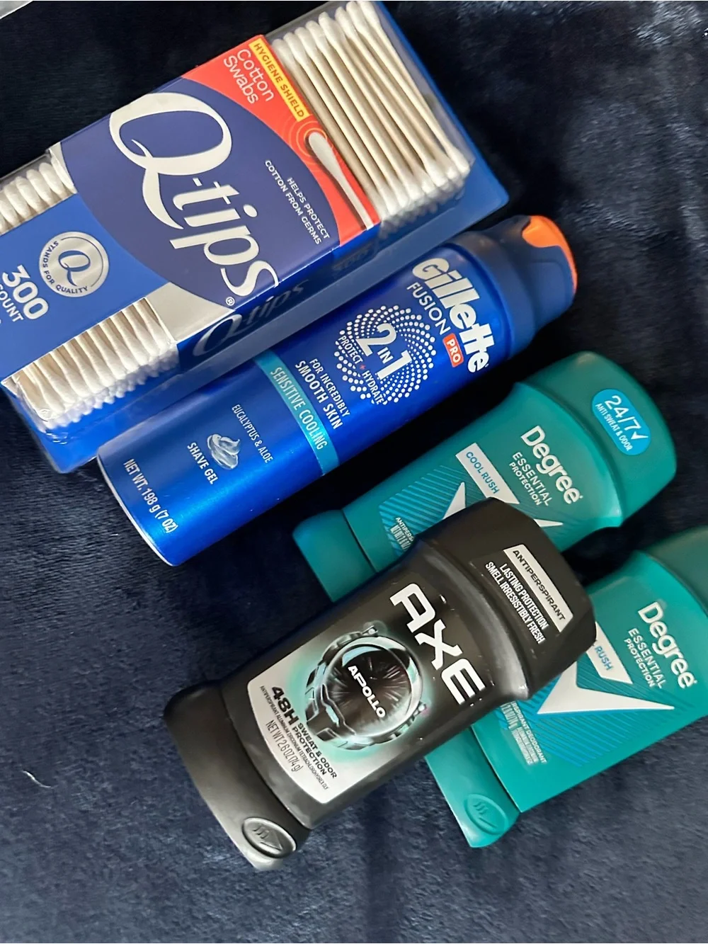 Mens Bundle Degree, QTips, Gillette & AXE Apollo Men's - ALL NEW ITEMS
